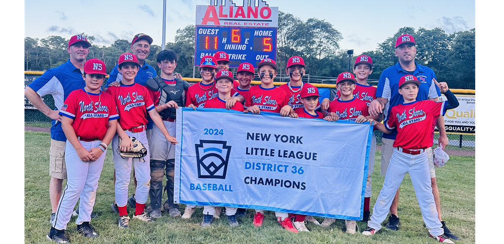 North Shore Little League District 36 Baseball10/11/12 2023 Champions!